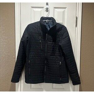 Storm Creek Womens Black Thermo-Lite Full Zip Mock Neck Jacket Sz S/P Zip Pocket